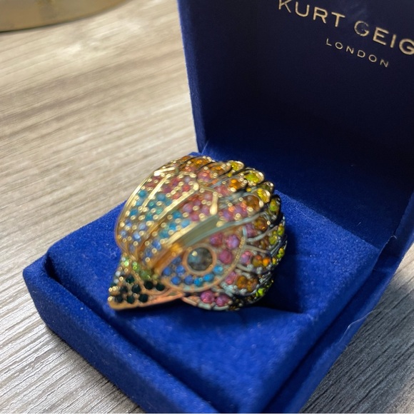 Kurt Geiger Jewelry - KURT GEIGER London COLORFUL RAINBOW Jeweled EAGLE Designer COCKTAIL RING w BOX